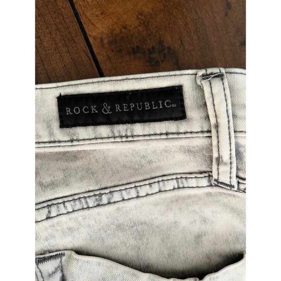 Rock & Republic Kashmiere Jeans 2M Pink Cloud - Picture 7 of 9